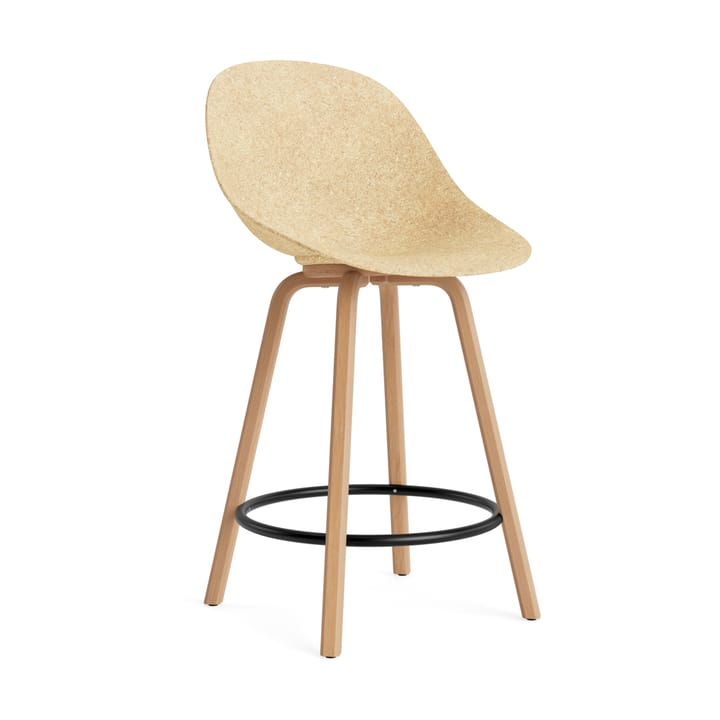 Mat Bar Chair barstol 65 cm - Hemp-bøk-svart stål - Normann Copenhagen