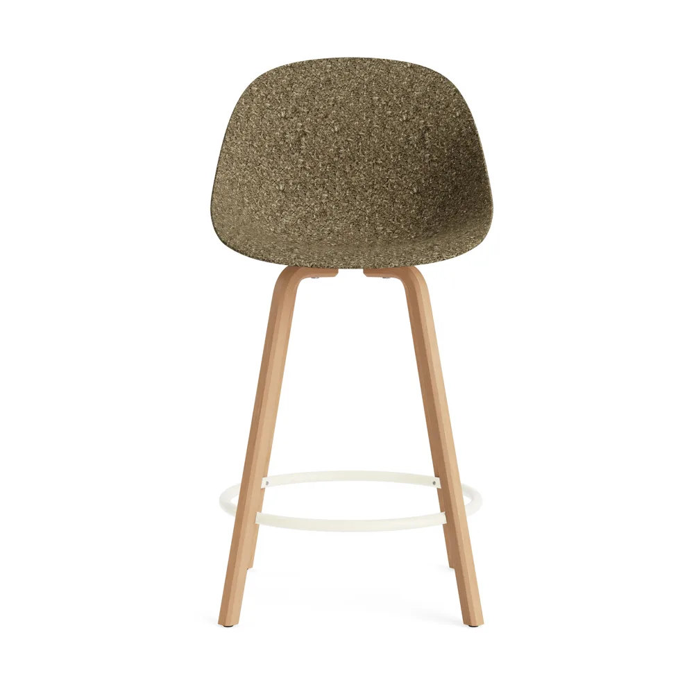 Mat Bar Chair barstol 65 cm, Seaweed-beech-cream steel Normann Copenhagen