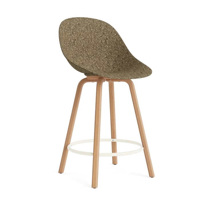 Mat Bar Chair barstol 65 cm - Seaweed-bøk-krem stål - Normann Copenhagen