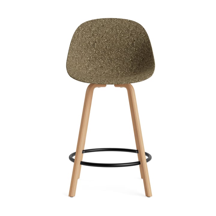 Mat Bar Chair barstol 65 cm, Seaweed-bøk-svart stål Normann Copenhagen