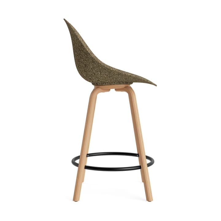 Mat Bar Chair barstol 65 cm, Seaweed-bøk-svart stål Normann Copenhagen
