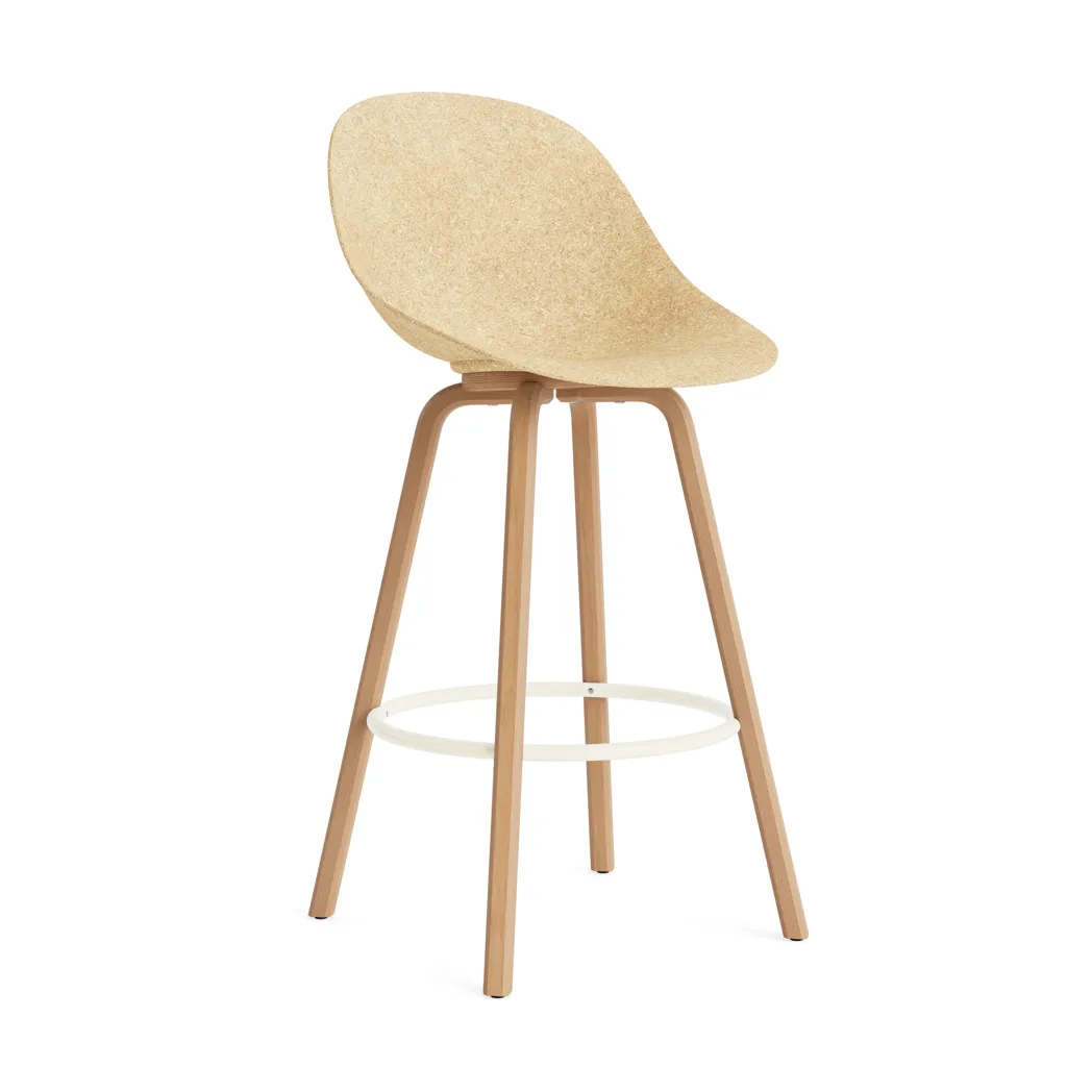Mat Bar Chair barstol 75 cm, Hemp-beech-cream steel Normann Copenhagen