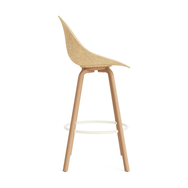 Mat Bar Chair barstol 75 cm, Hemp-bøk-krem stål Normann Copenhagen