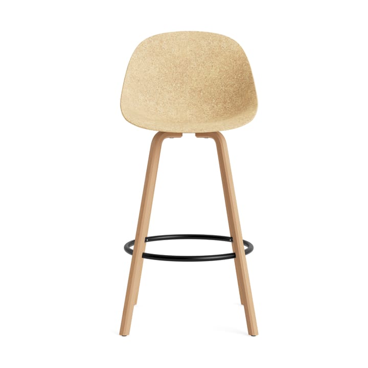Mat Bar Chair barstol 75 cm, Hemp-bøk-svart stål Normann Copenhagen