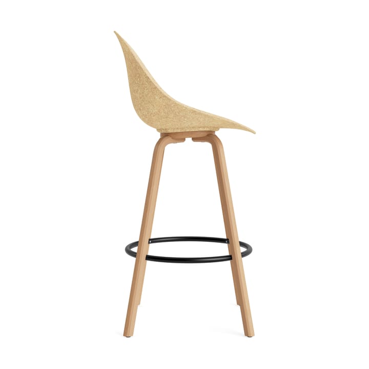 Mat Bar Chair barstol 75 cm, Hemp-bøk-svart stål Normann Copenhagen