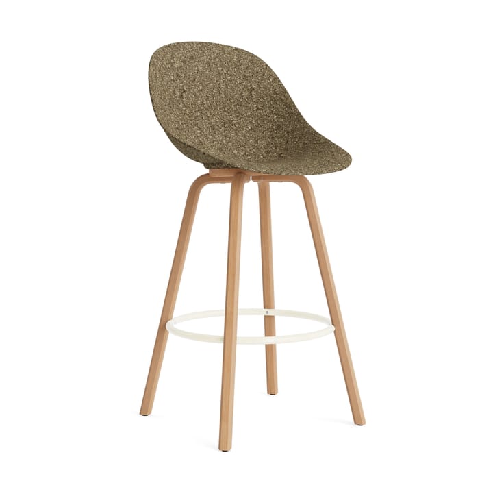 Mat Bar Chair barstol 75 cm - Seaweed-bøk-cream steel - Normann Copenhagen
