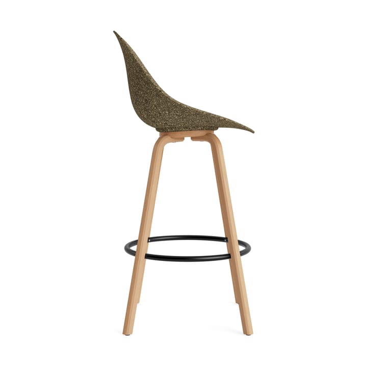 Mat Bar Chair barstol 75 cm, Seaweed-bøk-svart stål Normann Copenhagen