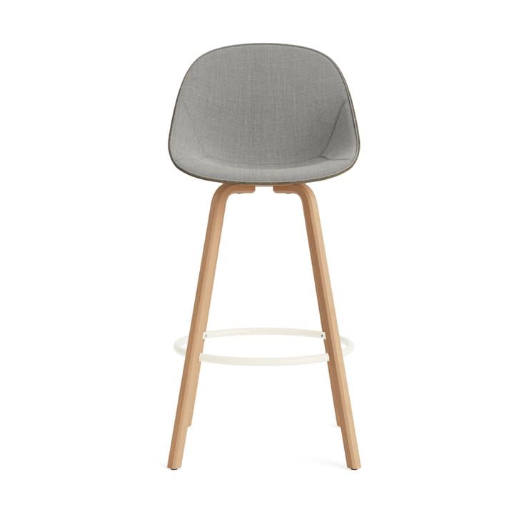 Mat Bar Chair barstol forsetetrekket 75 cm, Remix 133-seaweed-beech-cream steel Normann Copenhagen