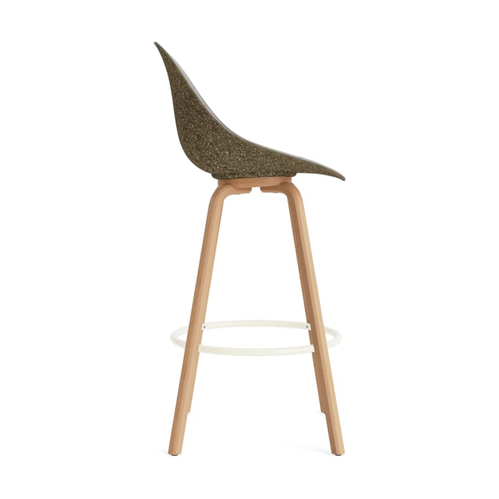 Mat Bar Chair barstol forsetetrekket 75 cm, Remix 133-seaweed-beech-cream steel Normann Copenhagen