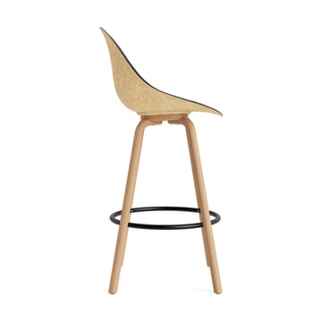 Mat Bar Chair barstol forsetetrekket 75 cm - Ultra 41599-hemp-bøk-black steel - Normann Copenhagen