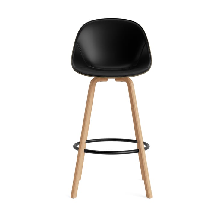 Mat Bar Chair barstol forsetetrekket 75 cm, Ultra 41599-seaweed-beech-black steel Normann Copenhagen
