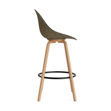 Mat Bar Chair barstol forsetetrekket 75 cm - Ultra 41599-seaweed-beech-black steel - Normann Copenhagen