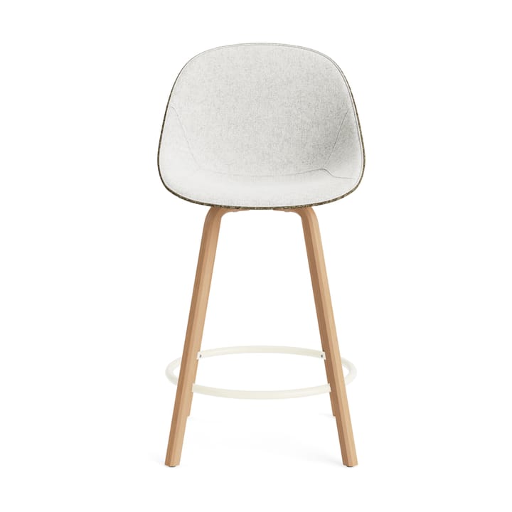Mat Bar Chair barstol framsidekledd 65 cm, Hallingdal 110-seaweed-beech-cream steel Normann Copenhagen