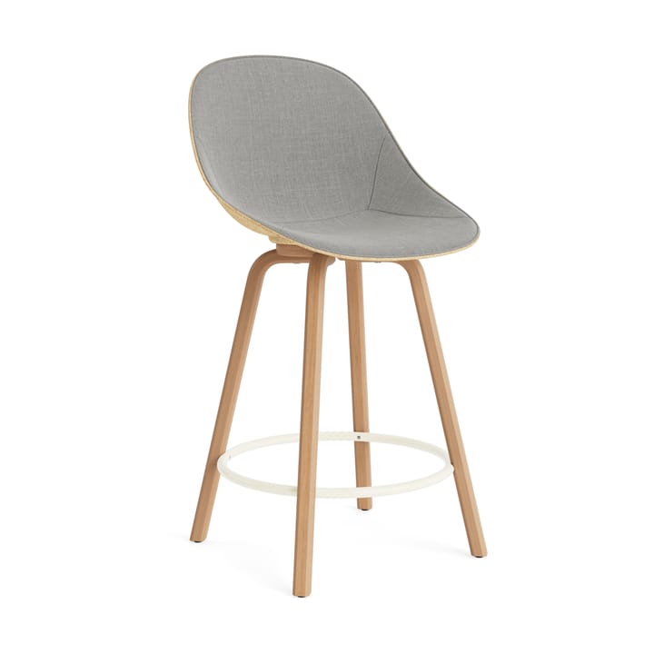 Mat Bar Chair barstol framsidekledd 65 cm - Remix 133-hemp-beech-cream steel - Normann Copenhagen