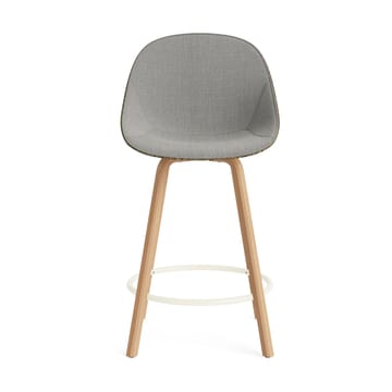 Mat Bar Chair barstol framsidekledd 65 cm - Remix 133-seaweed-beech-cream steel - Normann Copenhagen