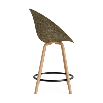 Mat barstol 65 cm - Seaweed-beech-black steel - Normann Copenhagen