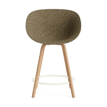 Mat barstol 65 cm - Seaweed-beech-cream steel - Normann Copenhagen
