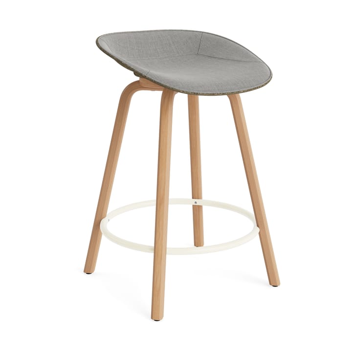 Mat Barstol barkrakk framsidekledd 65 cm - Remix 133-seaweed-beech-cream steel - Normann Copenhagen