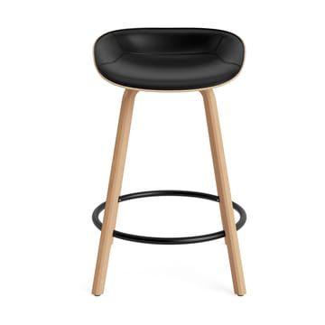 Mat Barstol barkrakk framsidekledd 65 cm - Ultra 41599-hemp-bøk-svart stål - Normann Copenhagen
