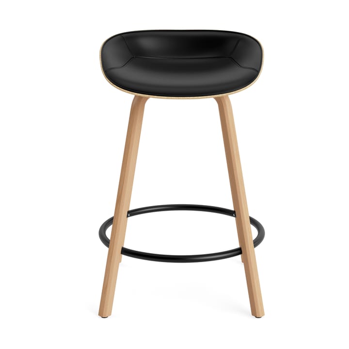 Mat Barstol barkrakk framsidekledd 65 cm, Ultra 41599-hemp-bøk-svart stål Normann Copenhagen