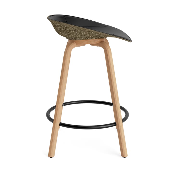Mat Barstol barkrakk framsidekledd 65 cm, Ultra 41599-seaweed-beech-black steel Normann Copenhagen