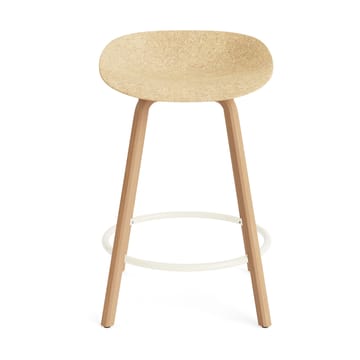 Mat Barstool barstol 65 cm - Hemp-bøk-krem stål - Normann Copenhagen