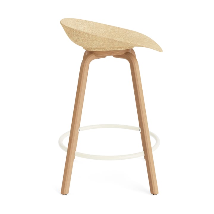 Mat Barstool barstol 65 cm, Hemp-bøk-krem stål Normann Copenhagen