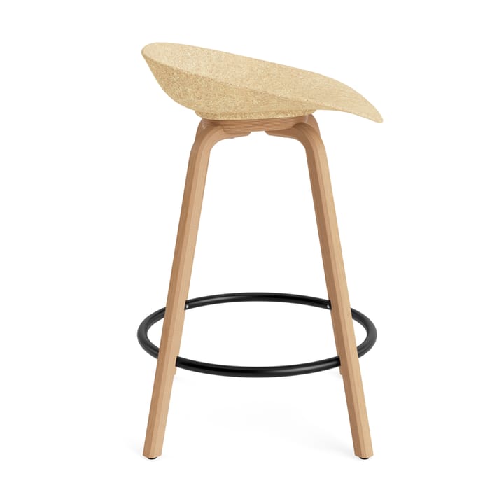 Mat Barstool barstol 65 cm, Hemp-bøk-svart stål Normann Copenhagen