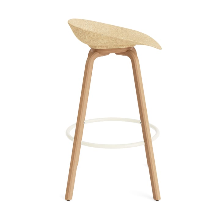 Mat Barstool barstol 75 cm, Hemp-bøk-krem stål Normann Copenhagen