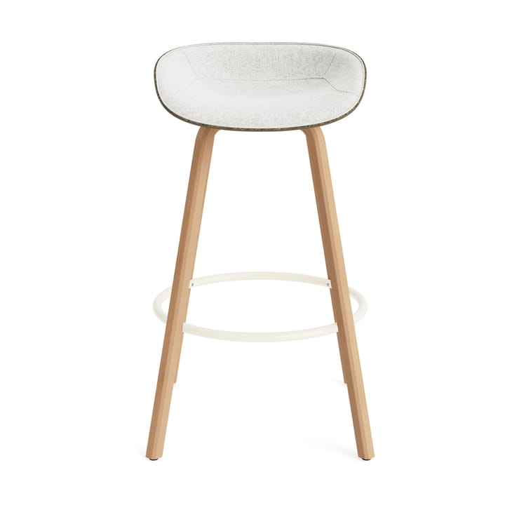 Mat Barstool barstol framsidekledd 75 cm, Hallingdal 110-seaweed-beech-cream steel Normann Copenhagen