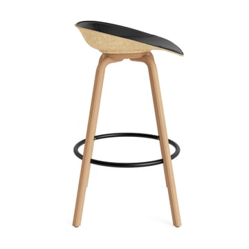 Mat Barstool barstol framsidekledd 75 cm - Ultra 41599-hemp-beech-black steel - Normann Copenhagen