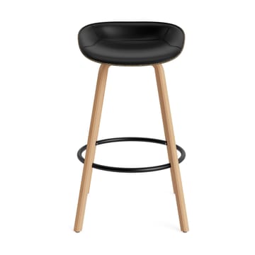 Mat Barstool barstol framsidekledd 75 cm - Ultra 41599-seaweed-beech-black steel - Normann Copenhagen