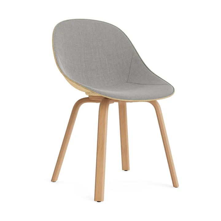 Mat Chair stol  fremsidepolstring - Remix 133-hemp-beech - Normann Copenhagen