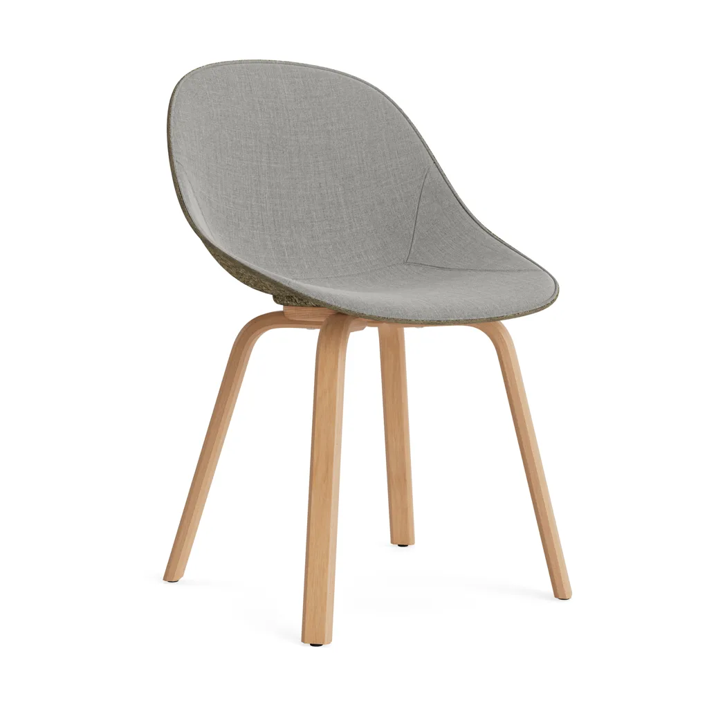 Mat Chair stol  fremsidepolstring, Remix 133-seaweed-beech Normann Copenhagen