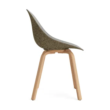 Mat Chair stol  fremsidepolstring - Remix 133-seaweed-beech - Normann Copenhagen
