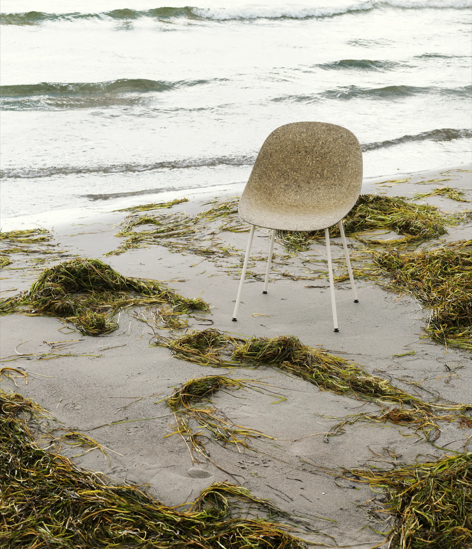 Mat Chair stol, Seaweed-cream steel Normann Copenhagen