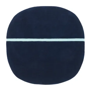 Oona teppe 140 x 140 cm - Blå - Normann Copenhagen