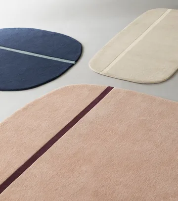 Oona teppe 140 x 140 cm - Blå - Normann Copenhagen