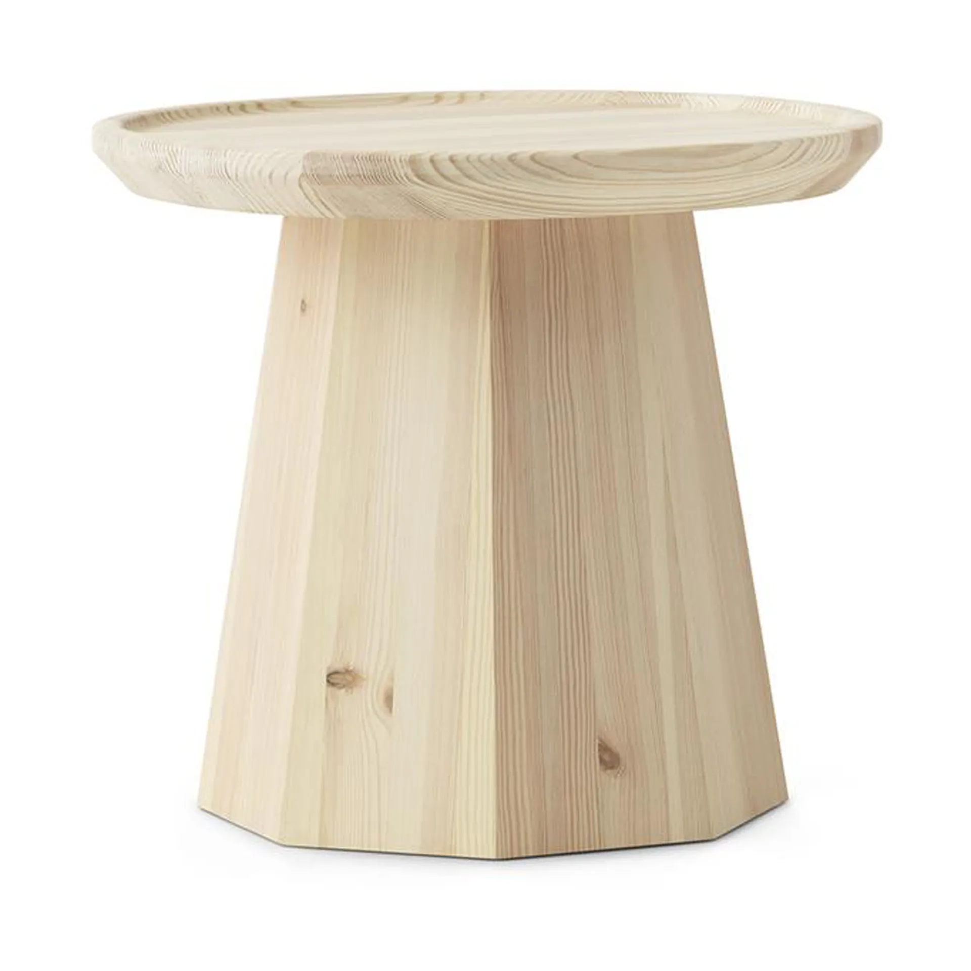 Pine table small sidebord Ø 45 cm H: 40,6 cm, Pine Normann Copenhagen