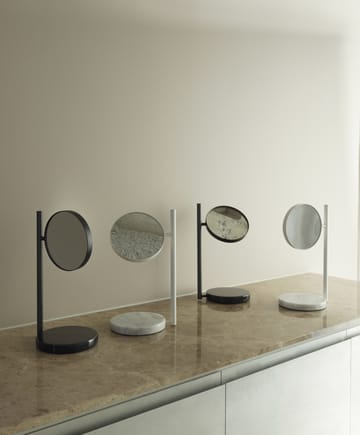 Pose dobbeltsidig bordspeil 21 x 39 cm - Svart - Normann Copenhagen