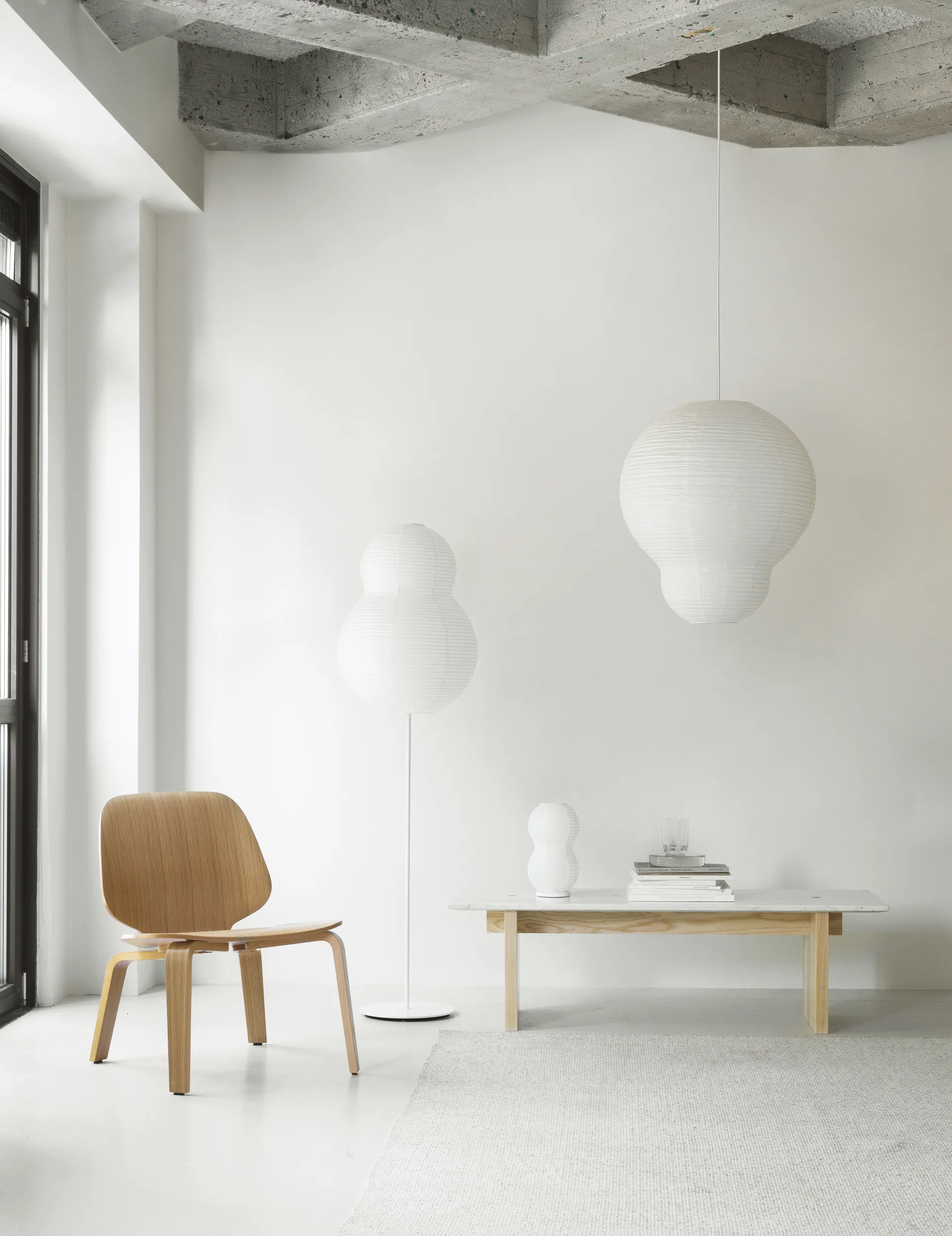 Puff Bubble gulvlampe, Hvit Normann Copenhagen