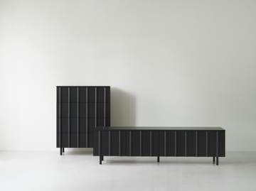 Rib kommode 4 skuffer - Soft Black - Normann Copenhagen