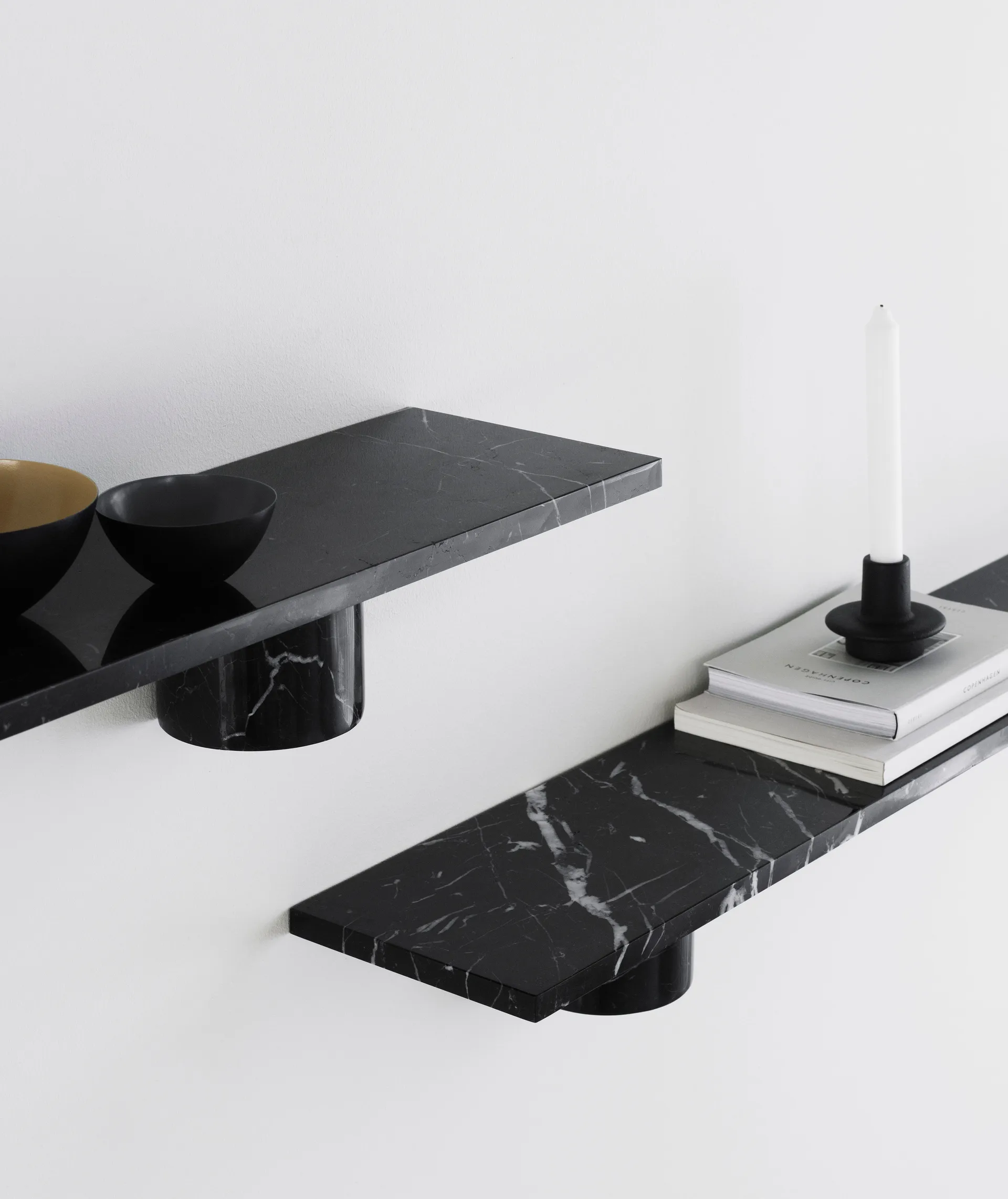 Sten Shelf hylle 80 cm, Black marble Normann Copenhagen