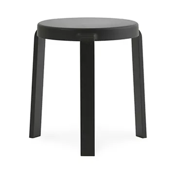 Tap rund krakk - Black, sorte eikeben, Ø35x43 cm - Normann Copenhagen