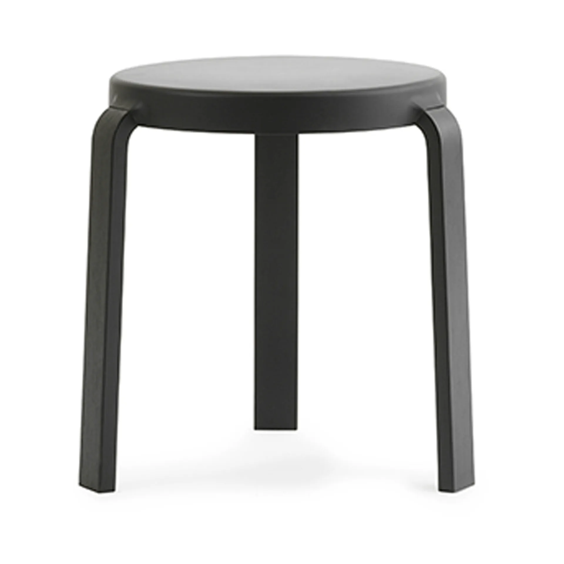 Tap rund krakk, Black, sorte eikeben, Ø35x43 cm Normann Copenhagen