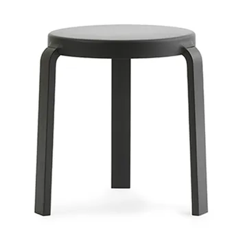 Tap rund krakk - Black, sorte eikeben, Ø35x43 cm - Normann Copenhagen