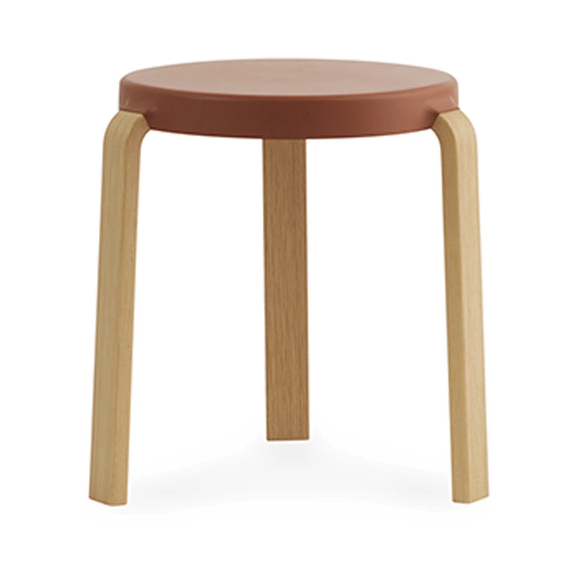 Tap rund krakk, Caramel, eikeben, Ø35x43 cm Normann Copenhagen