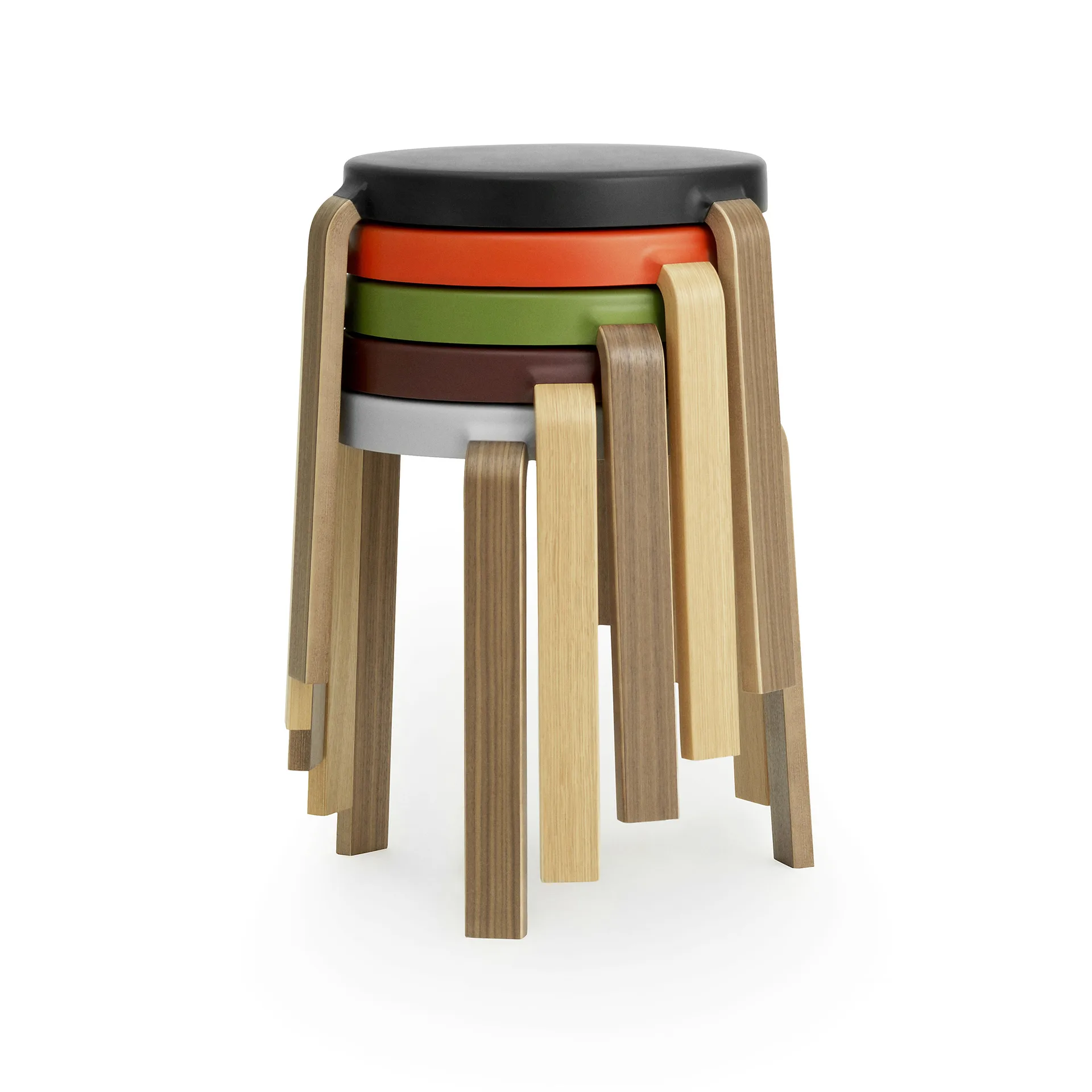 Tap rund krakk, Svart-eik, Ø41x43 cm Normann Copenhagen