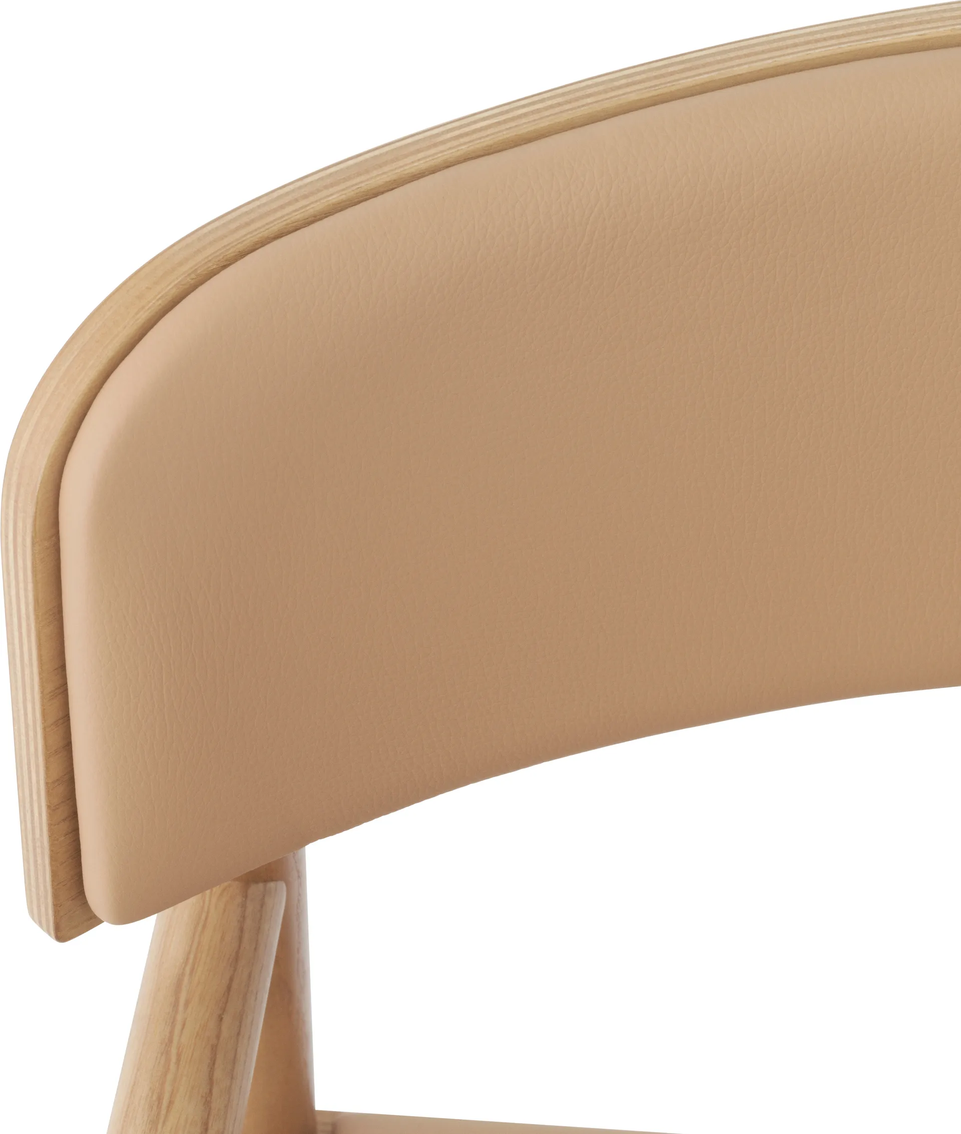 Timb karmstol med pute, Tan/Ultra Leather – Camel Normann Copenhagen
