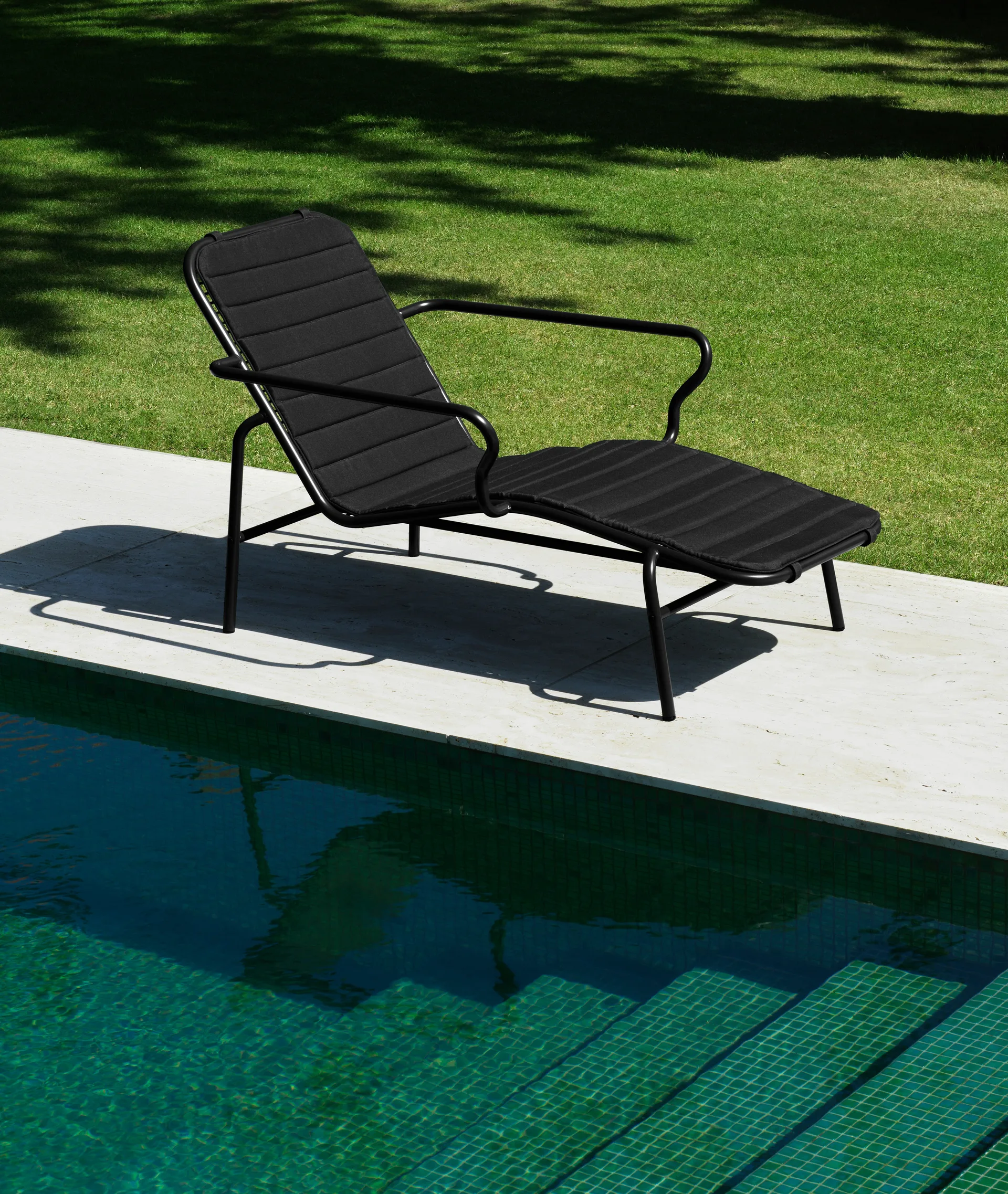 Vig pute til solstol, Black Normann Copenhagen